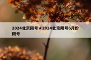 2024北京限号★2024北京限号6月份限号