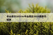 中山房价2018★中山房价2018最新价格表