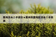 惠州淡水二手房价★惠州市惠阳区淡水二手房源