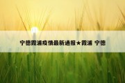 宁德霞浦疫情最新通报★霞浦 宁德