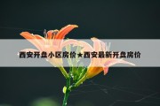 西安开盘小区房价★西安最新开盘房价
