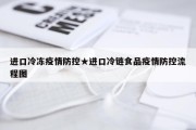 进口冷冻疫情防控★进口冷链食品疫情防控流程图