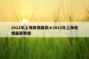 2022年上海疫情最新★2022年上海疫情最新数据