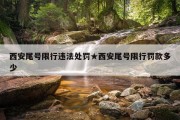 西安尾号限行违法处罚★西安尾号限行罚款多少