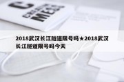 2018武汉长江隧道限号吗★2018武汉长江隧道限号吗今天
