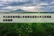 大江东东裕华庭二手房房价走势★大江东楼盘价格暴跌