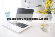 文莱国家疫情★文莱疫情最新入境规定