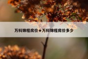 万科锦程房价★万科锦程房价多少