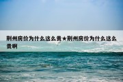 荆州房价为什么这么贵★荆州房价为什么这么贵啊