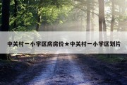 中关村一小学区房房价★中关村一小学区划片