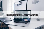 今天邢台限号多少★邢台今天限号嘛