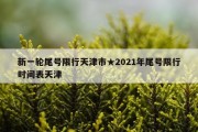 新一轮尾号限行天津市★2021年尾号限行时间表天津