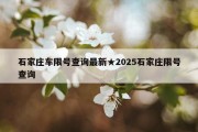 石家庄车限号查询最新★2025石家庄限号查询