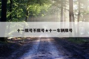十一限号不限号★十一车辆限号