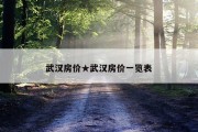 武汉房价★武汉房价一览表