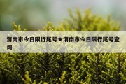 渭南市今日限行尾号★渭南市今日限行尾号查询