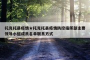 托克托县疫情★托克托县疫情防控指挥部主要领导小组成员名单联系方式