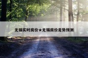 无锡实时房价★无锡房价走势预测