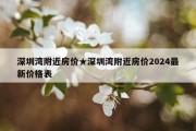深圳湾附近房价★深圳湾附近房价2024最新价格表