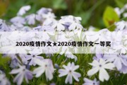 2020疫情作文★2020疫情作文一等奖