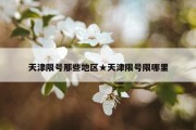 天津限号那些地区★天津限号限哪里