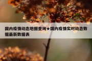 国内疫情动态地图查询★国内疫情实时动态数据最新数据表