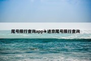 尾号限行查询app★进京尾号限行查询