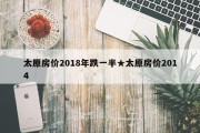 太原房价2018年跌一半★太原房价2014