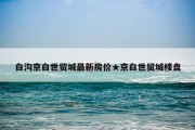 白沟京白世贸城最新房价★京白世贸城楼盘