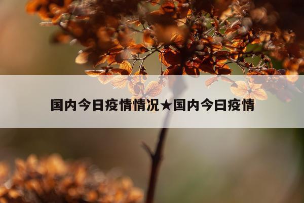 国内今日疫情情况★国内今曰疫情