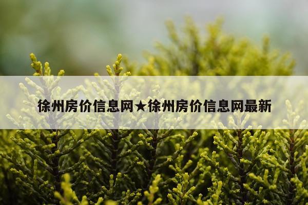 徐州房价信息网★徐州房价信息网最新