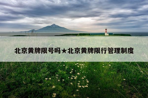 北京黄牌限号吗★北京黄牌限行管理制度