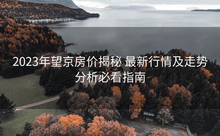 2023年望京房价揭秘 最新行情及走势分析必看指南