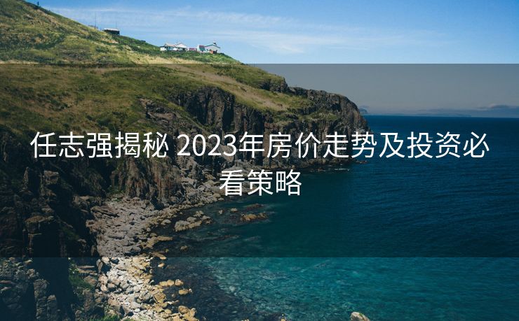 任志强揭秘 2023年房价走势及投资必看策略