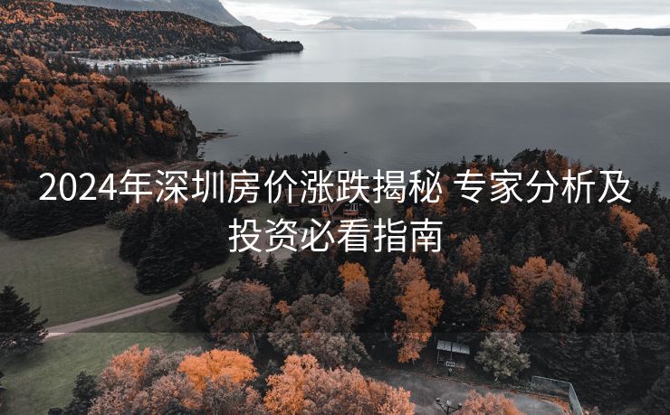 2024年深圳房价涨跌揭秘 专家分析及投资必看指南